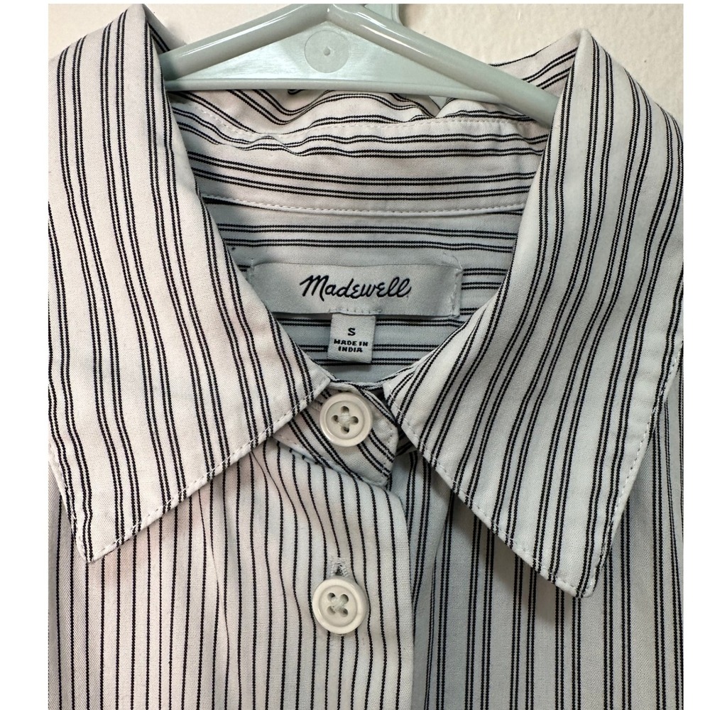 Madewell Two Pattern Striped Button Down Shirt Fi… - image 3